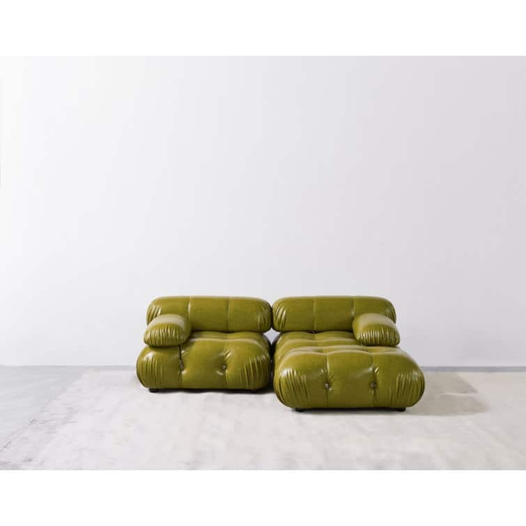 Daejuan 3 Pieces Faux Leather Sectional
