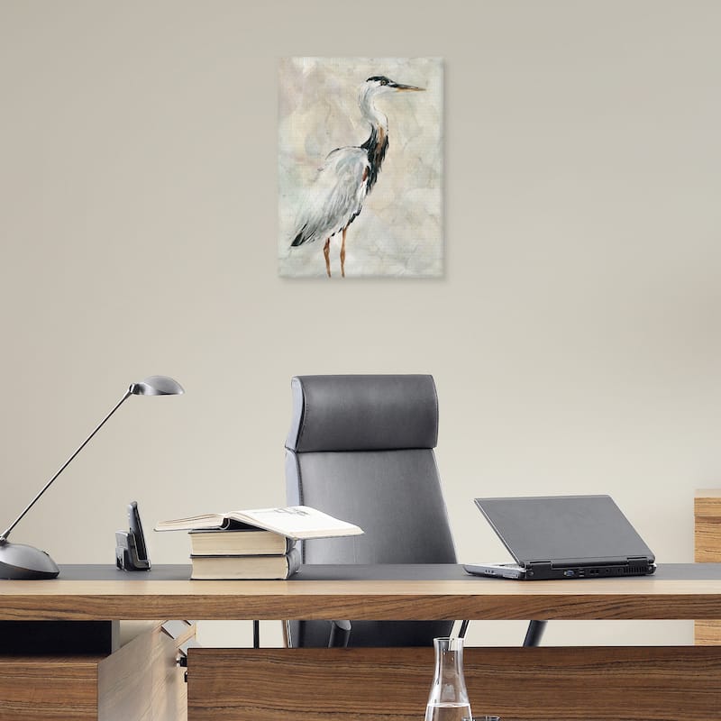 Crane at Dusk I Canvas Art Print