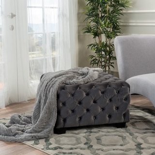 Christopher Knight Home Piper Tufted Velvet Fabric