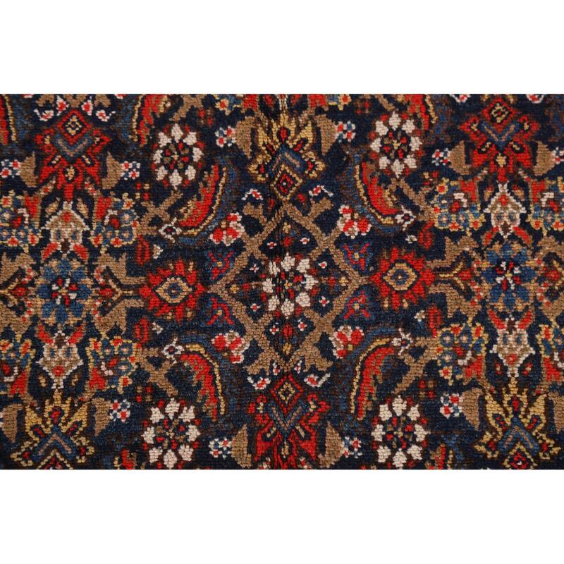Pre-1900 Antique Malayer Persian Wool Runner Rug Hand-knotted Carpet - 6'10" x 16'9"