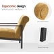 preview thumbnail 38 of 46, MCombo set of 2 Modern Accent, Ergonomics Lounge Chair for Living Room, Chenille, HQ417
