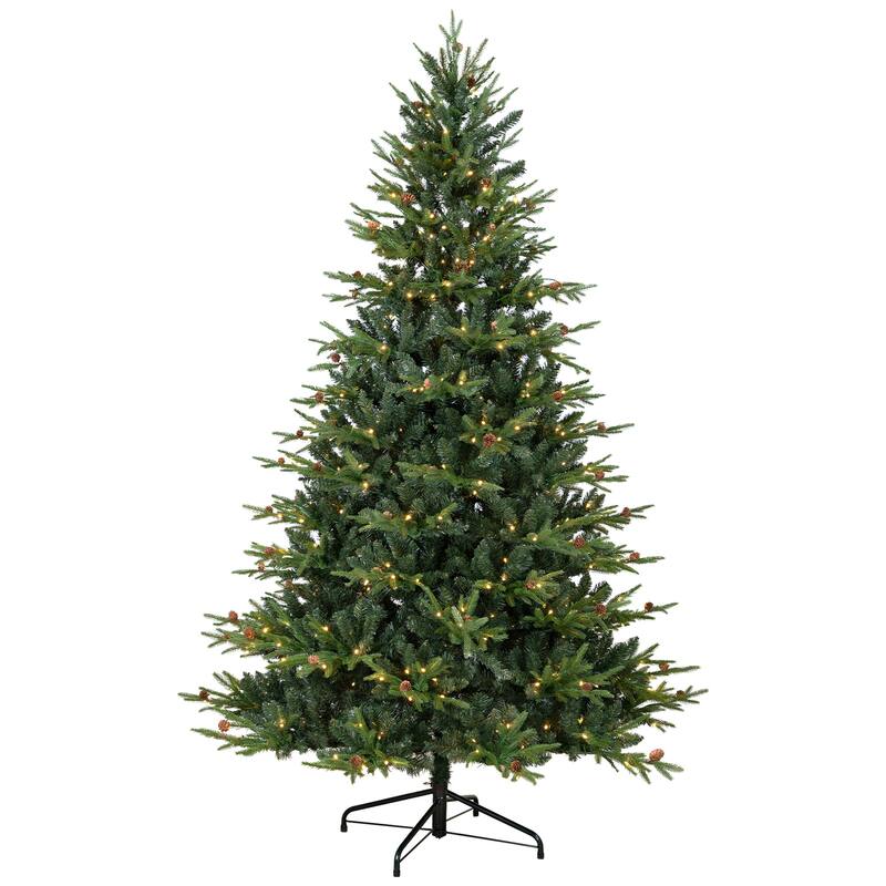 Real Touch™ Pre-Lit Shenandoah Pine Artificial Christmas Tree - 6.5' Warm White LED - 6.5 Foot