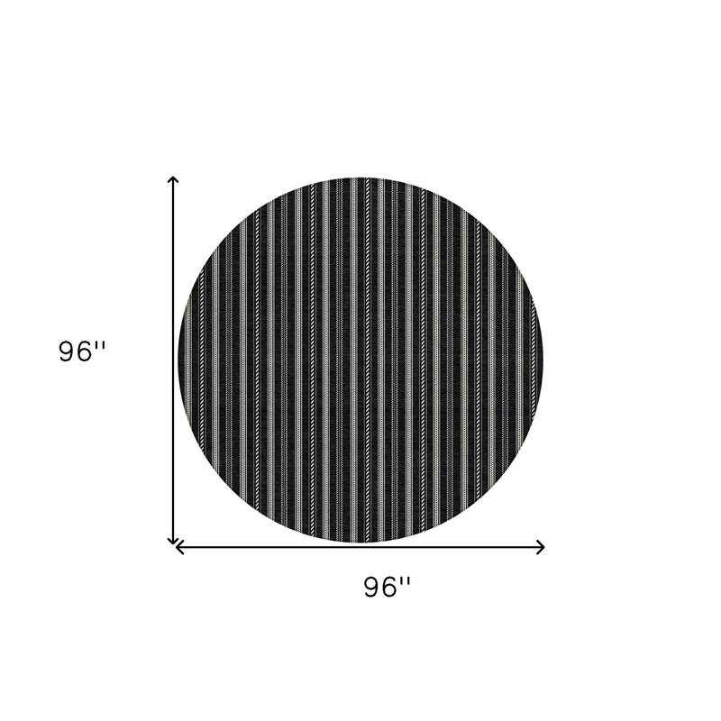 HomeRoots Striped Transitional Rectangle Outdoor Rug