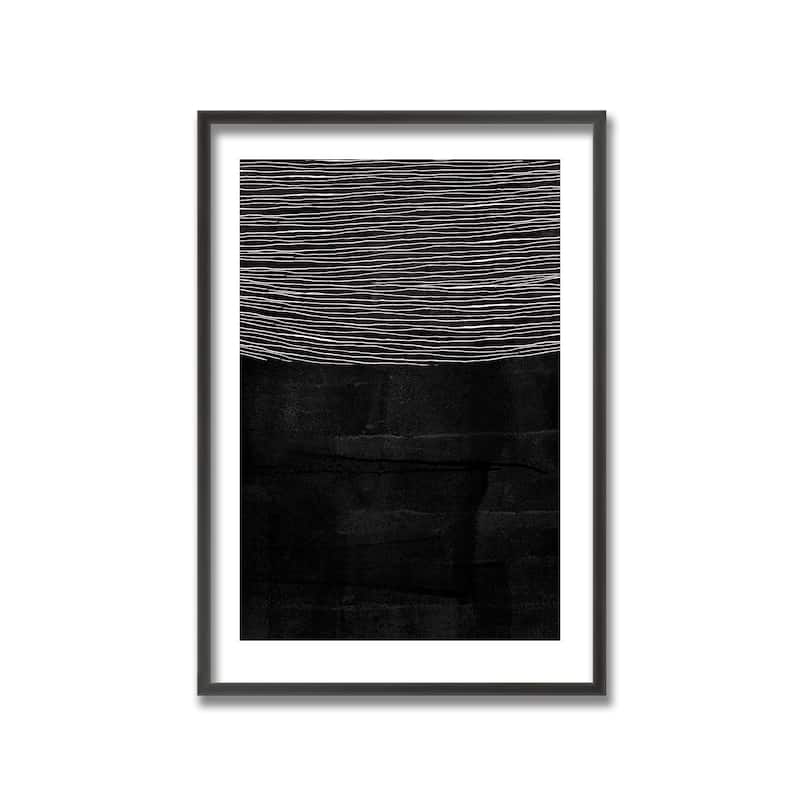 "Blackened Line" Framed Print Wall Art by Eysmael Quisora