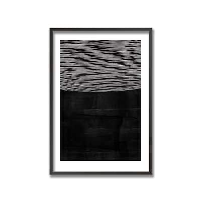 "Blackened Line" Framed Print Wall Art by Eysmael Quisora