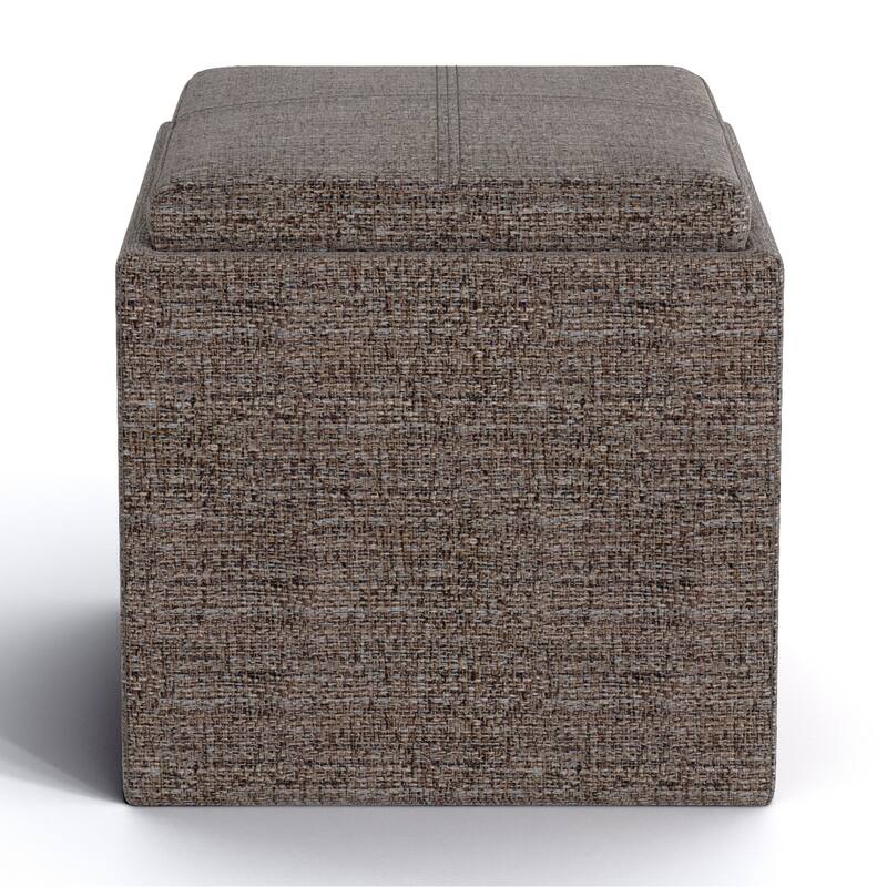 WYNDENHALL Townsend 17 inch Wide Contemporary Square Storage Ottoman