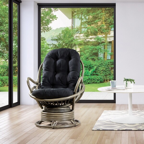Rattan swivel hotsell rocking chair