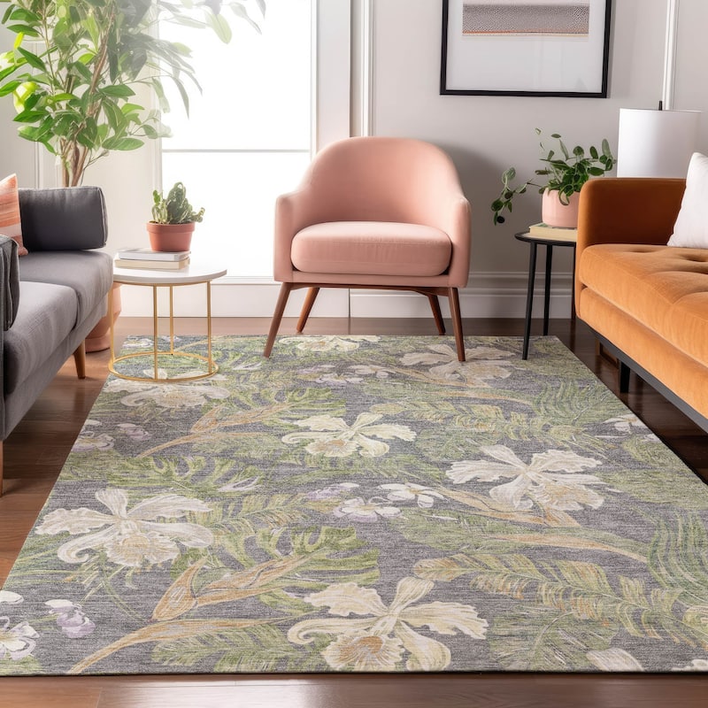 Premium Washable Super Soft Tropical Paradise Mayfield Rug