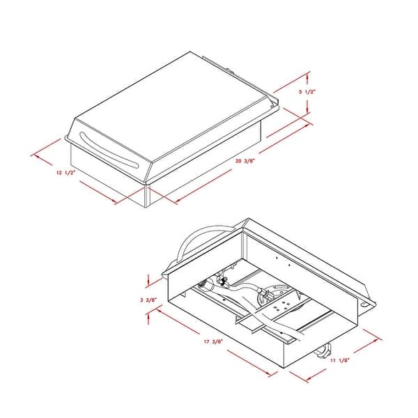 Cal Flame Stainless Steel BuiltIn Gas Single Side Burner Overstock