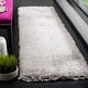 preview thumbnail 10 of 61, SAFAVIEH Flokati Shag Mia 2.75-inch Thick Rug 2'3" x 10' Runner - Silver