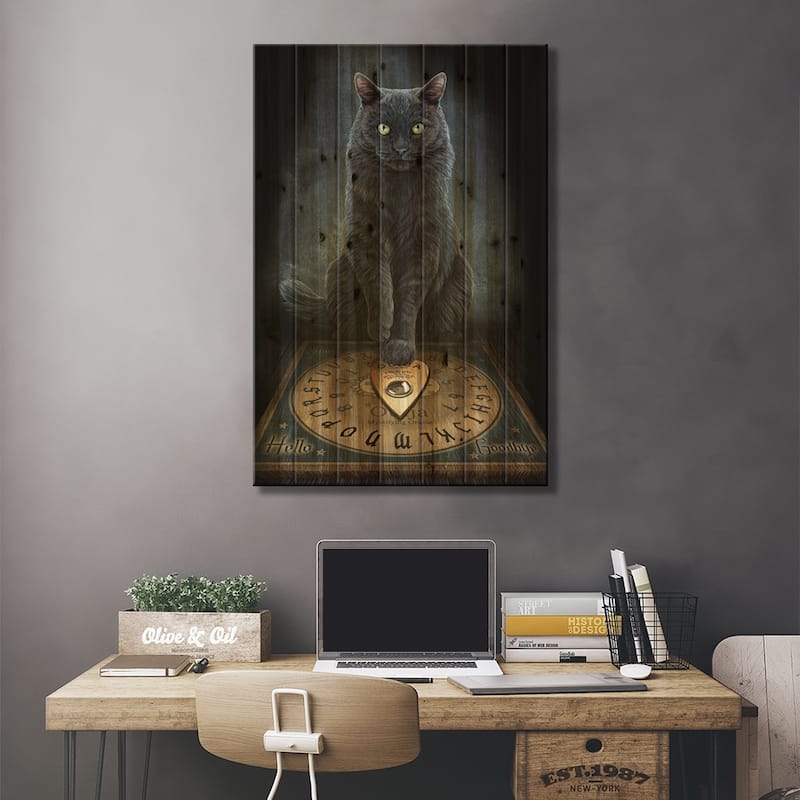 His Master's Voice Print On Wood by Lisa Parker - Multi-Color