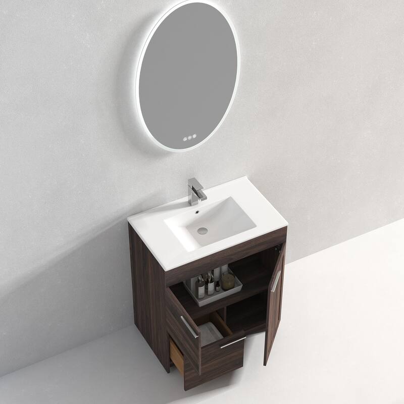 Blossom Hanover 30 Inch Bathroom Vanity with Topmount Ceramic Sink