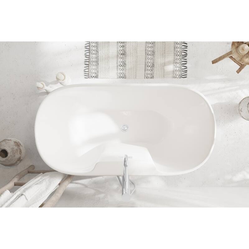 Nicolette Bathtub in Glossy White