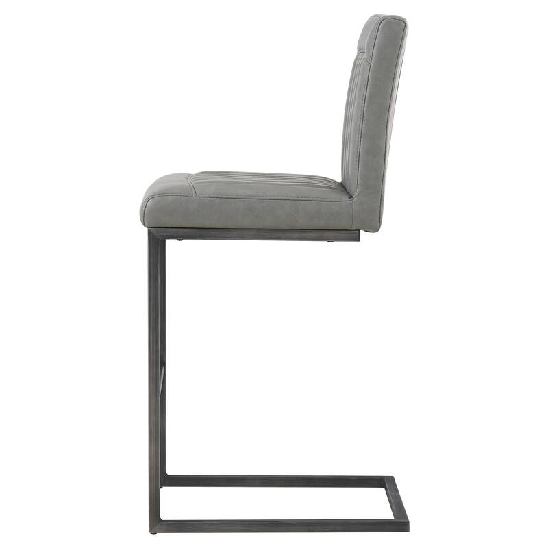 NPD Furniture Ronan Faux Leather Counter Stool,Set of 2