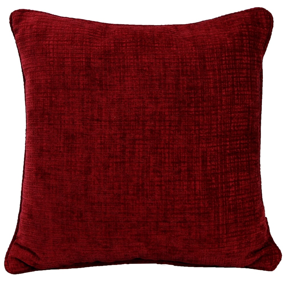 18" x 18" Hatched Solid Indoor Throw Pillow with Welt