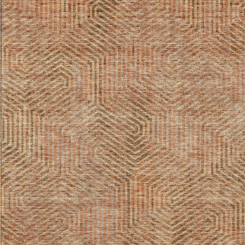 HomeRoots Geometric Transitional Rectangle Outdoor Rug