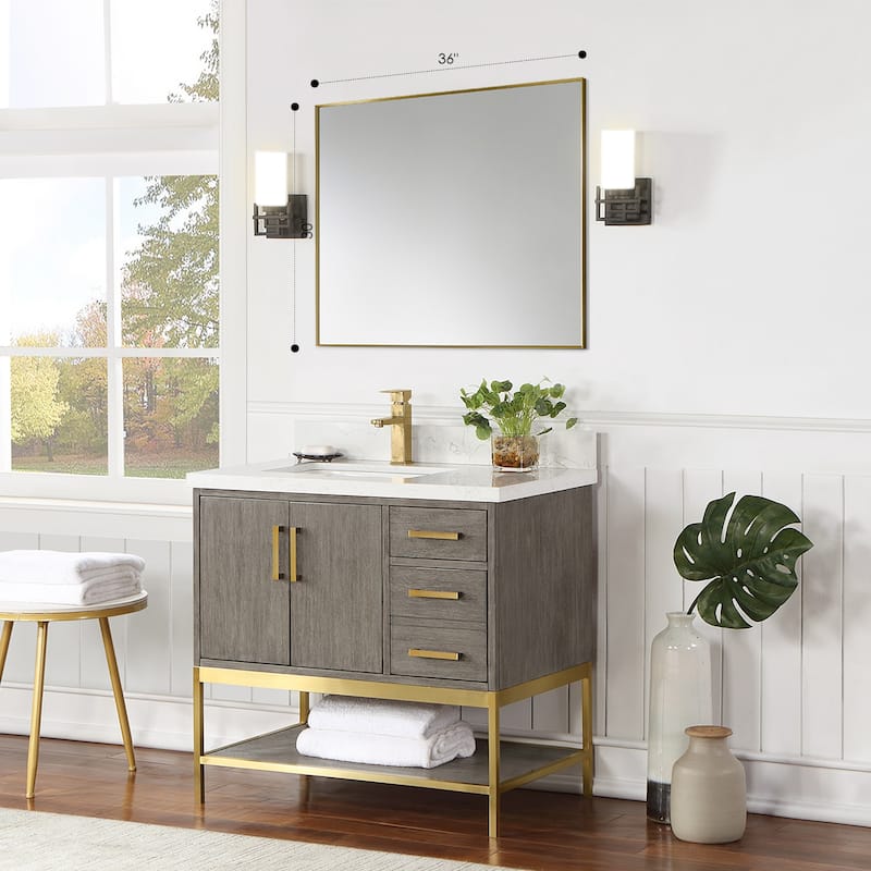 Altair Sassi Bathroom/Vanity Aluminum Framed Wall Mirror