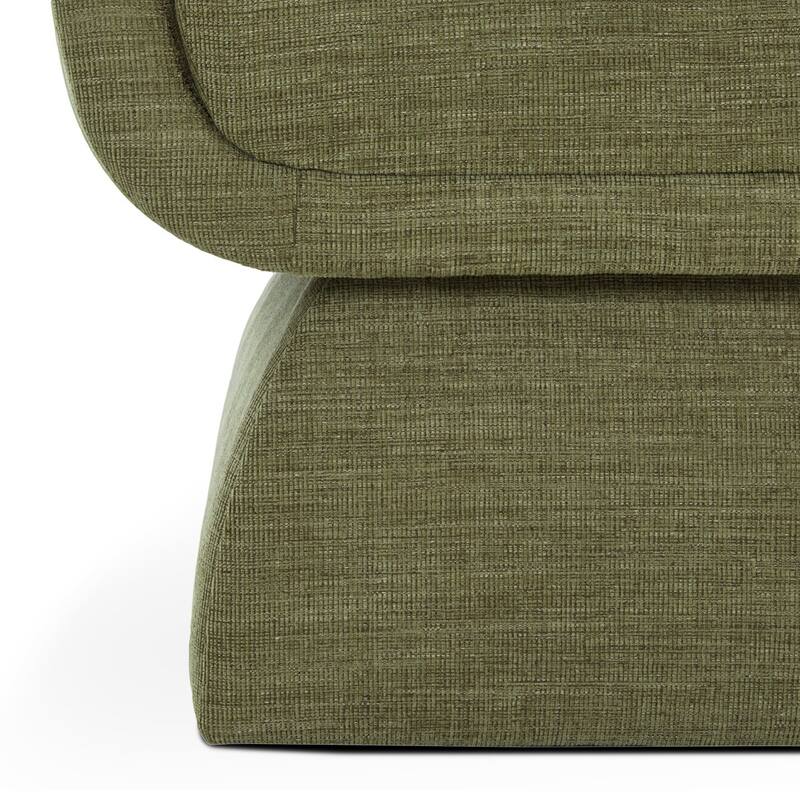Zeno Chenille Velvet Fabric Lounge Chair