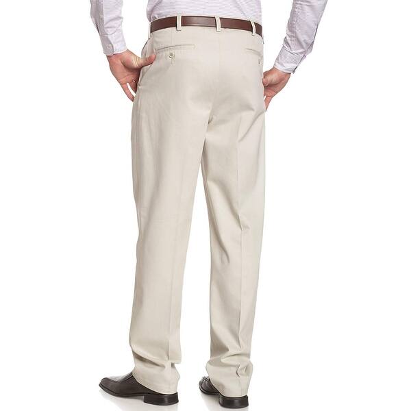 Shop Savane Mens Pants Beige Size 38x36 Double Pleated Comfort