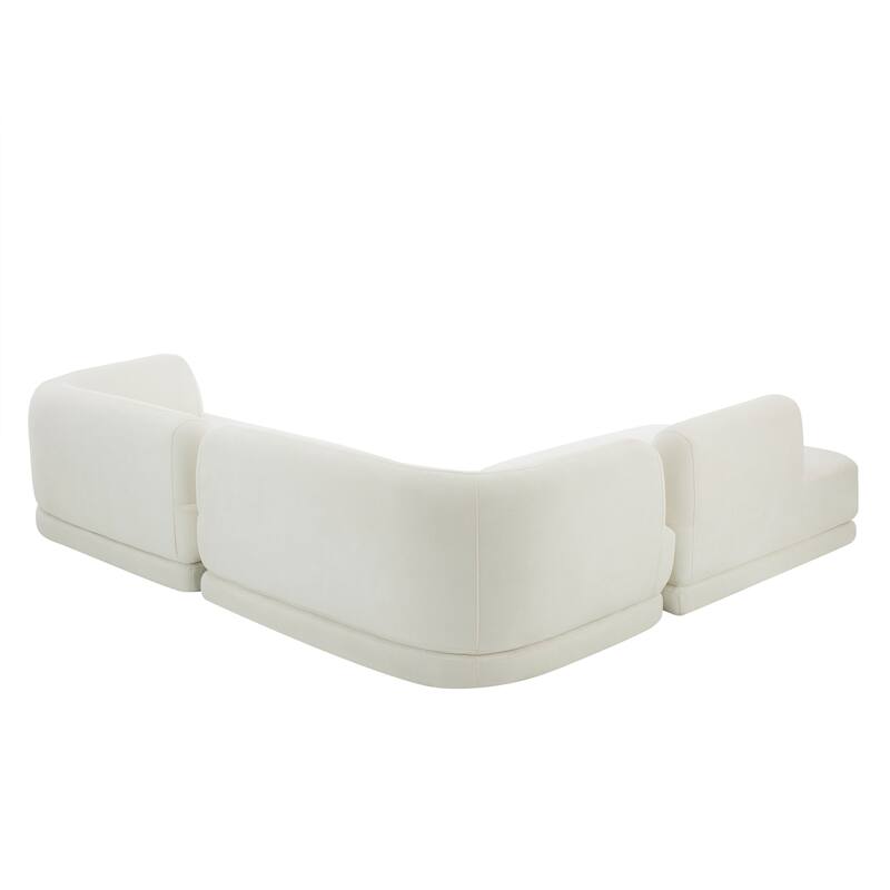 Christopher Knight Home - Modern L-Shaped Sectional Sofa Set & Chaise Lounge, High-Density Compressed Sponge, Fully Assembled