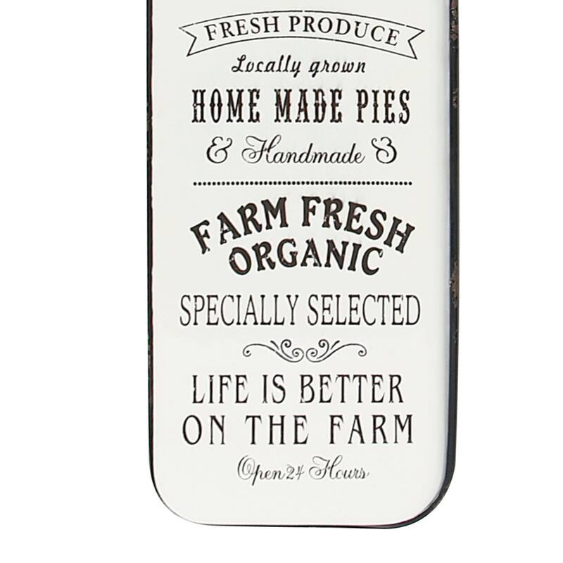 Black Iron Farmhouse Wall Decor Text 42 x 16 x 1