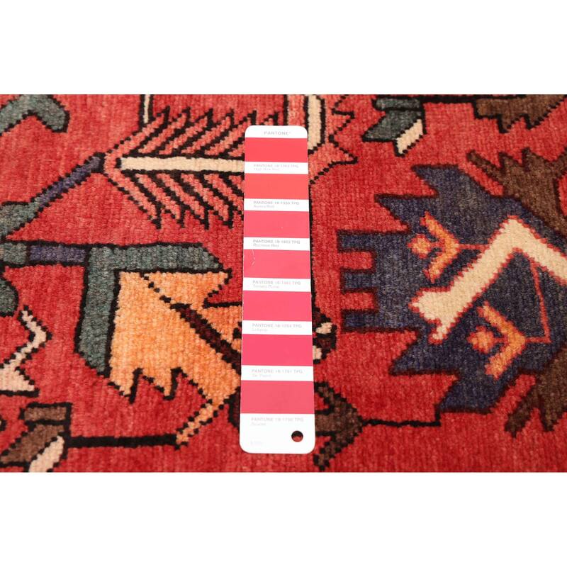 ECARPETGALLERY Hand-knotted Andelz Light Red Wool Rug - 3'5 x 9'7