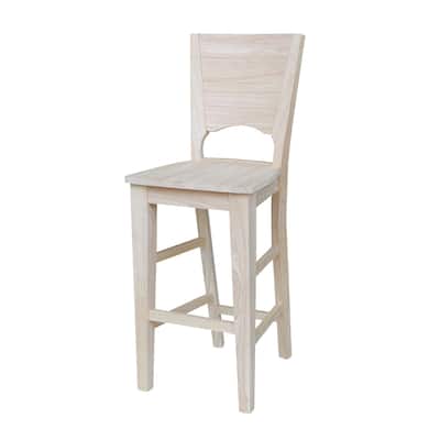 Canyon Unfinished Solid Wood Stool