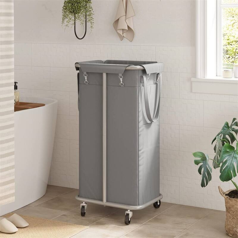 100L Rolling Laundry Hamper with Wheels - 16.5"L x 12.6"W x 31.9"H