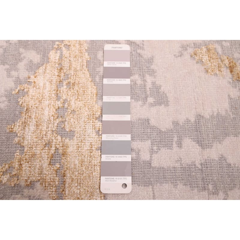 ECARPETGALLERY Hand-knotted Legacy Grey Silk, Wool Rug - 9'0 x 12'0