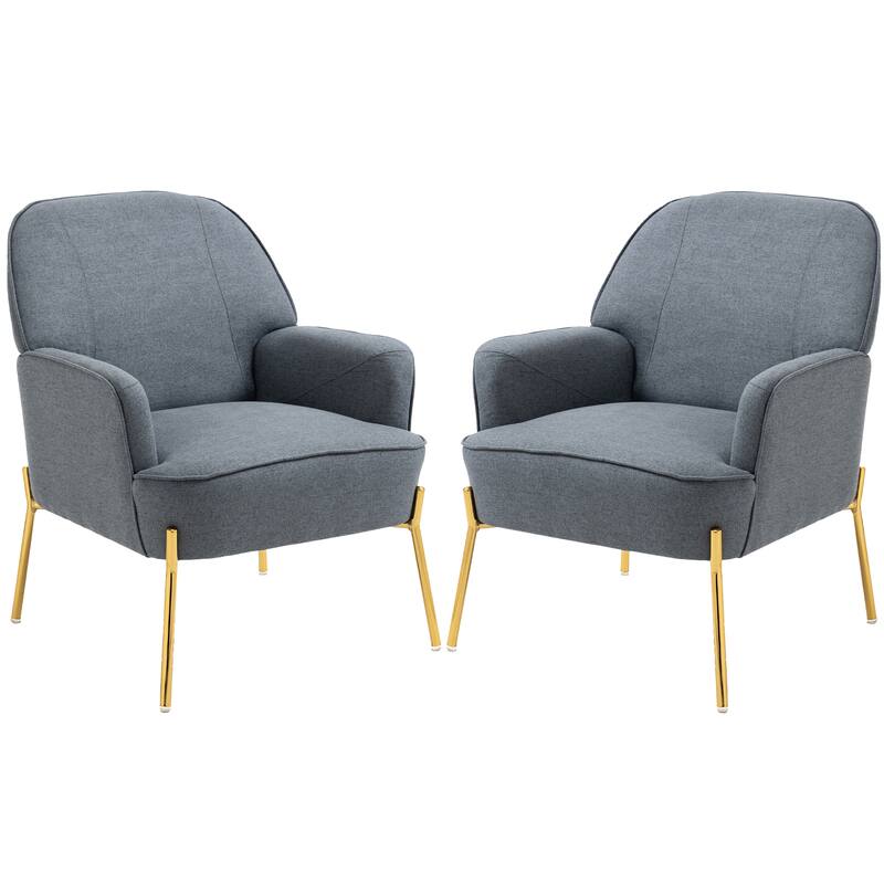 Upholstered Modern Arm Accent Chair