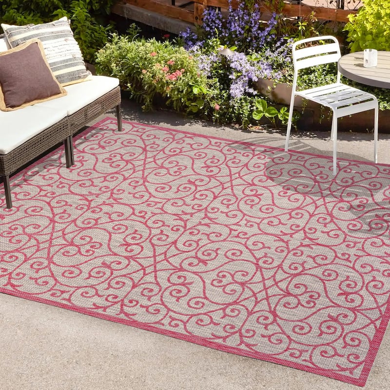 JONATHAN Y Ourika Textured Weave Indoor/Outdoor Area Rug