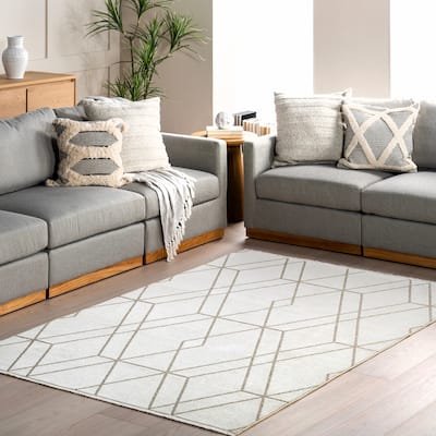 Nuloom Sinclair SuperiorWash Lattice Reversible Machine Washable Area Rug