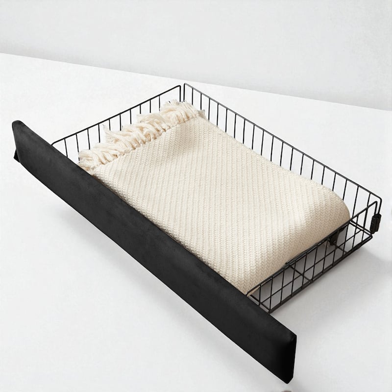 Twin Size Upholstered Platform Sofa Bed with Velvet Cushions and 2 Storage Drawers, Convertible Daybed Frame