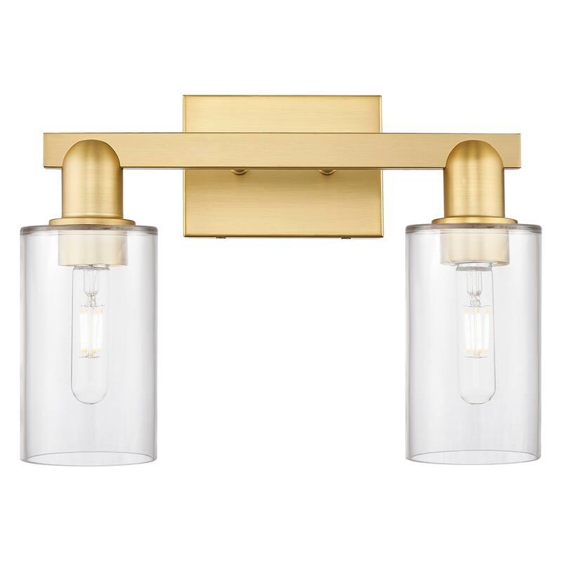 Innovations Lighting Endless Possibilities Arcadia - Clymer - 2 Light 15" Bath Vanity Light - Clear/Satin Gold