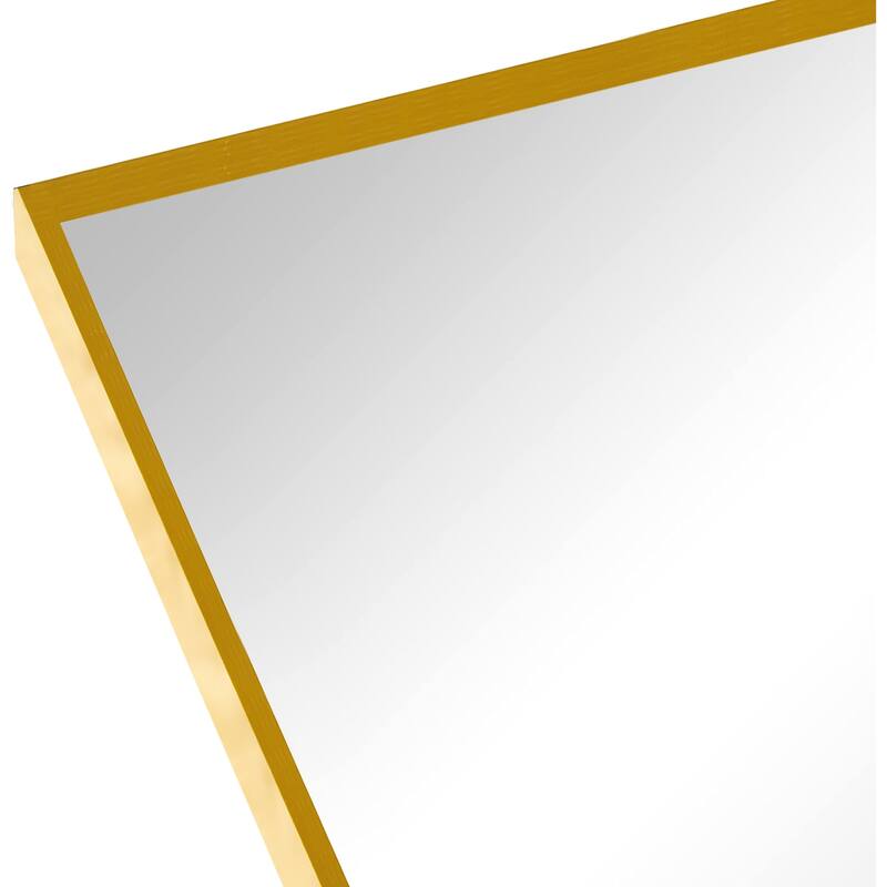 GDFStudio - Verona Architectural Arched Metal Bathroom Vanity Wall Mirror with Elevated Profile & Easy Installation