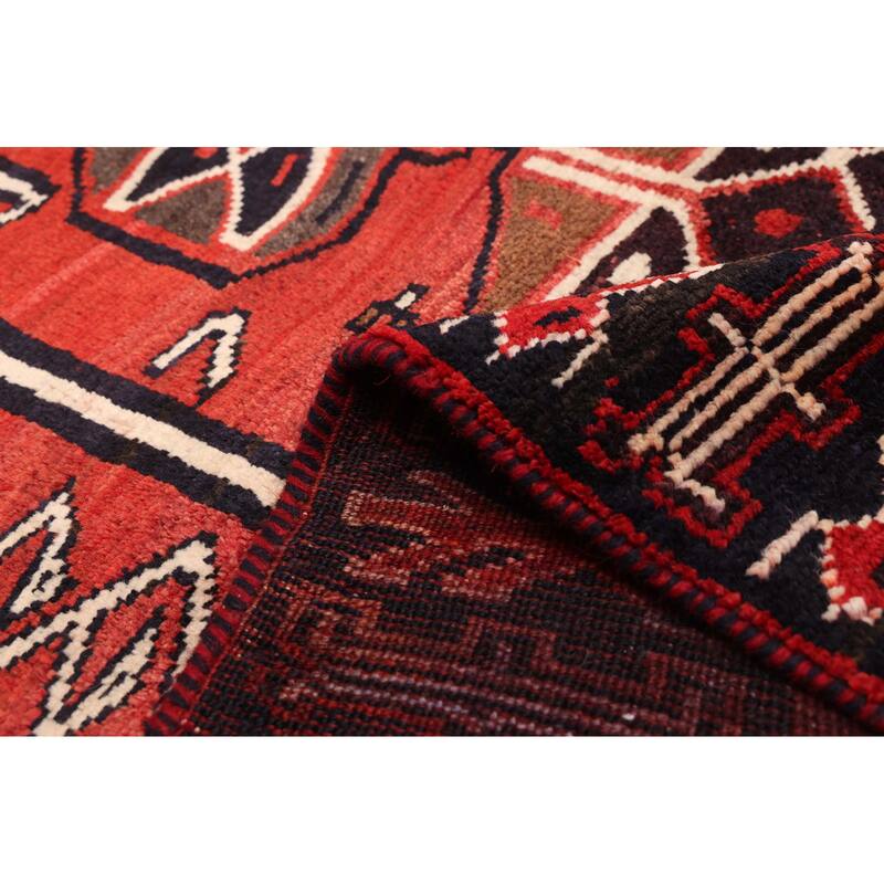 ECARPETGALLERY Hand-knotted Melis Red Wool Rug - 4'6 x 6'2