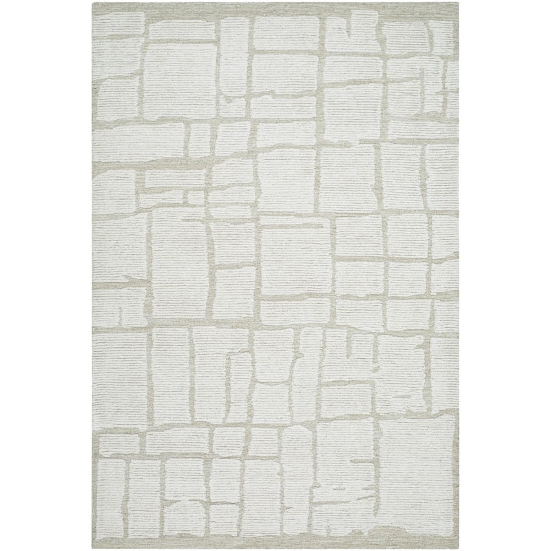 Scott Casual Abstract Wool Area Rug