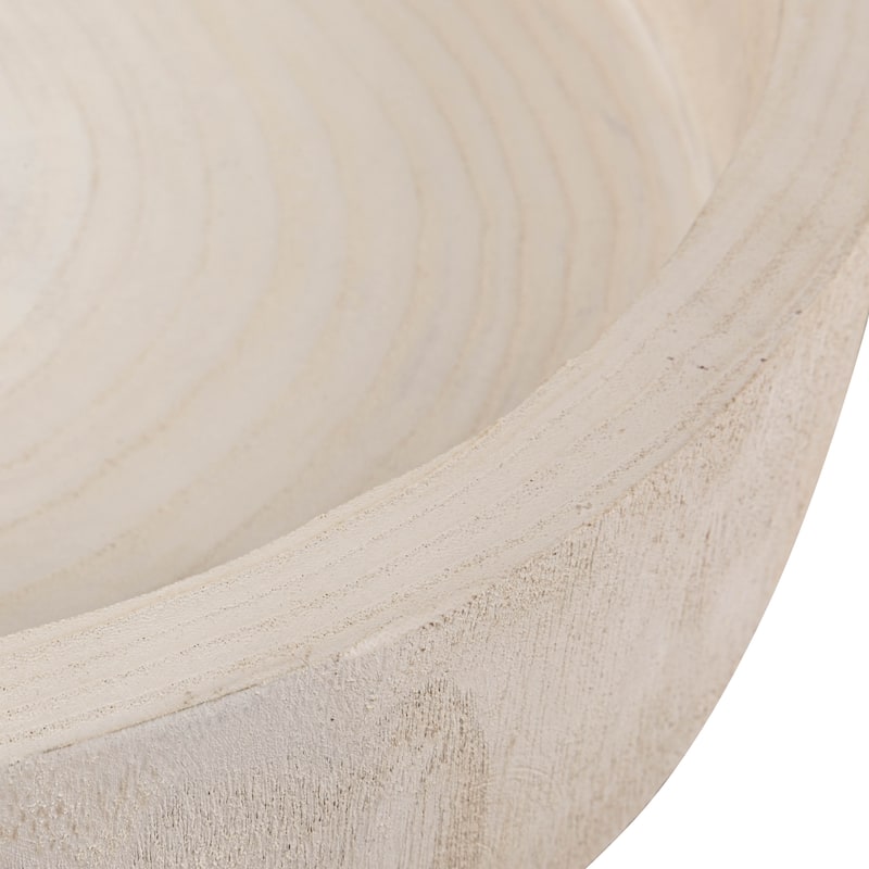 Hand-Carved Decorative Paulownia Wood Tray