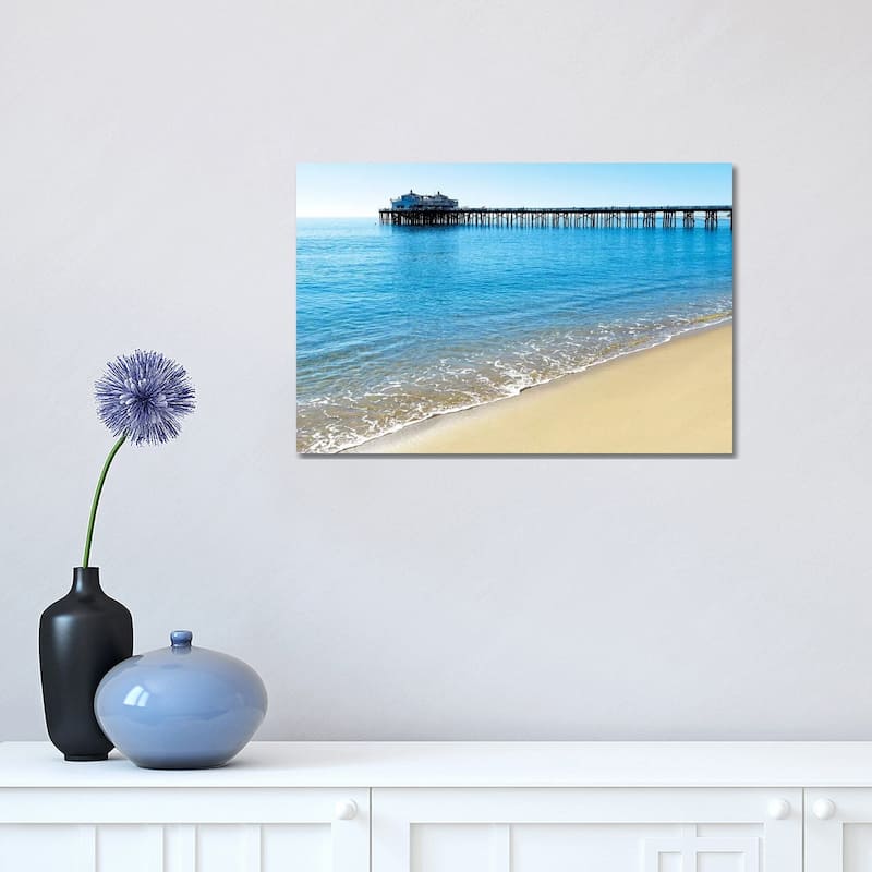 iCanvas "Pier Malibu Beach I" by Susanne Kremer Canvas Print - 12x18x1.5