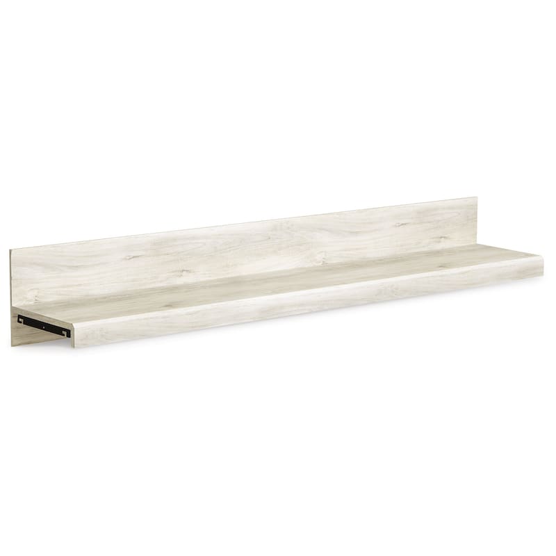 Signature Design by Ashley Bellaby Whitewash 4-Piece Entertainment Center - 103.5"W x 19.5"D x 72.25"H