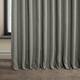 Exclusive Fabrics Faux Linen Extra Wide Room Darkening Curtain Panel