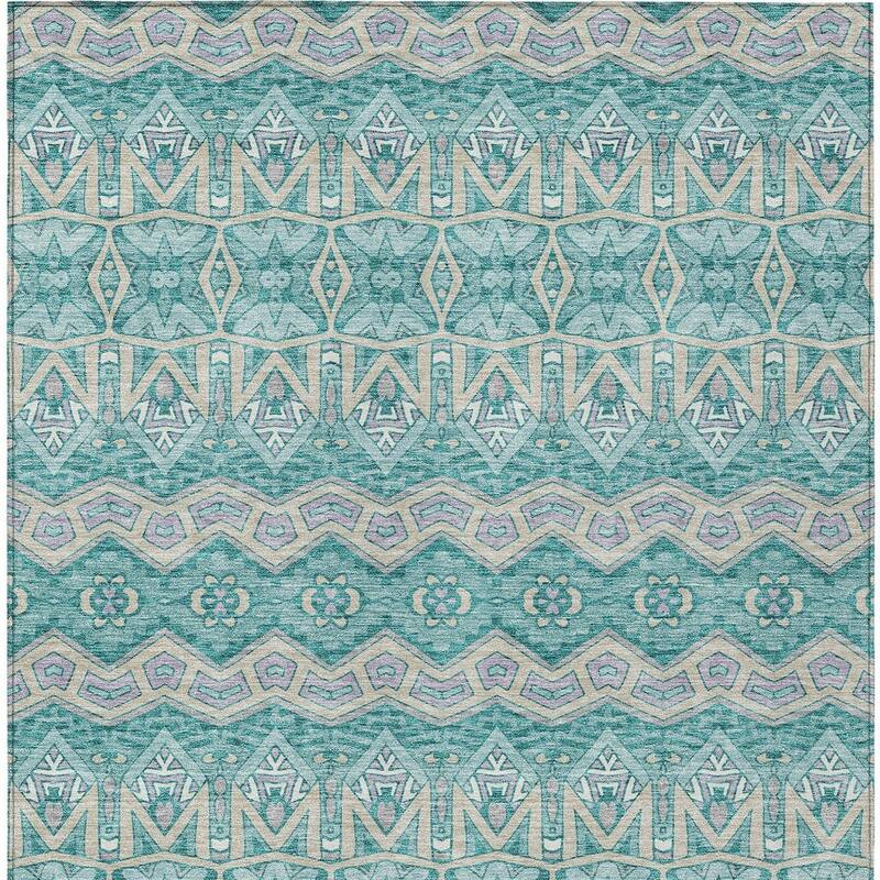HomeRoots Moroccan Transitional Rectangle Outdoor Rug