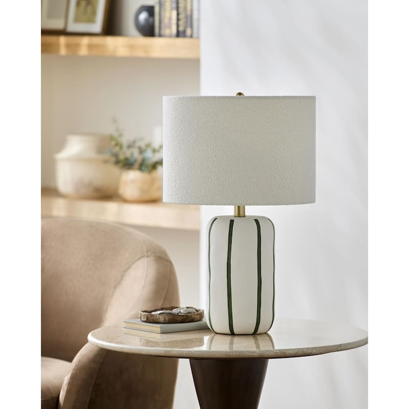 Livabliss Kinki Traditional Accent Table Lamp - 21"H x 13"W x 13"D - Green