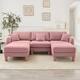 Option Pink- 3-Seater-2 Ottoman
