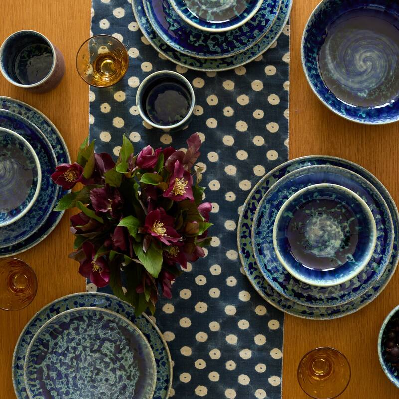 LEMIEUX ET CIE Hanami 20-Piece Stoneware Dinnerware Set with Reactive Glaze