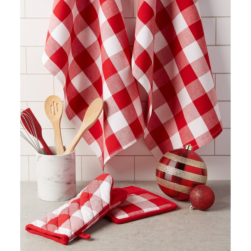 Design Imports Buffalo Check Dishtowel Set of 3 (30 inches long x 20 inches wide)