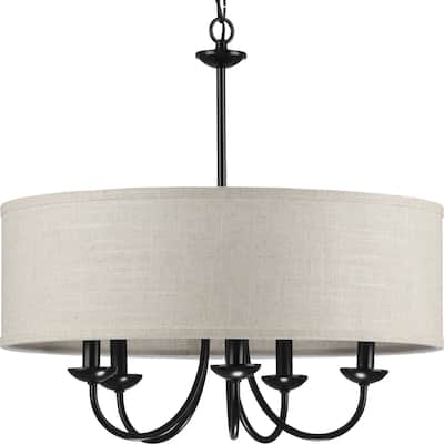 Progress Lighting 5 Light 22" Wide Drum Chandelier