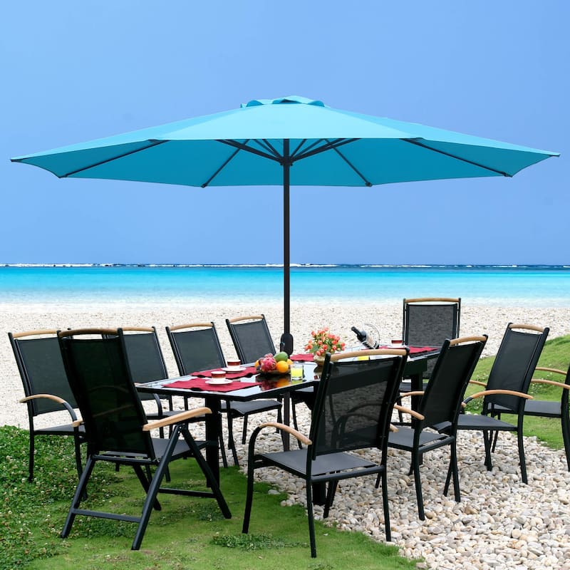 Maypex 11 Feet Round Market Patio Umbrella