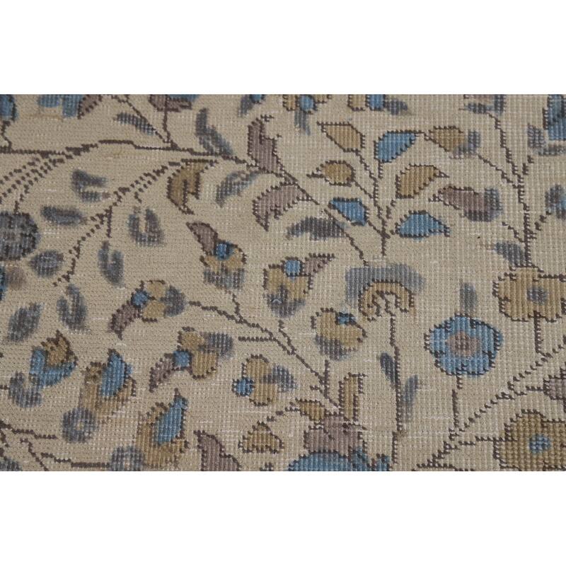 Medallion Tabriz Persian Area Rug Handmade Floral Wool Carpet - 9'5"x 12'10"
