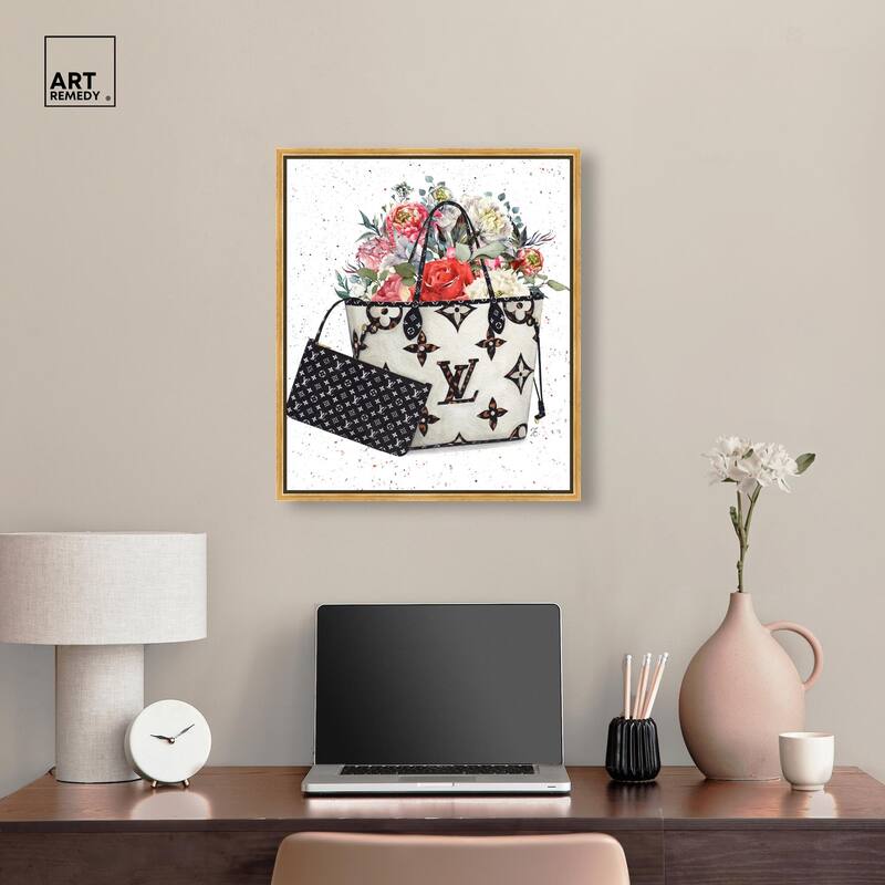 Floral Summer Bag Canvas by Art Remedy